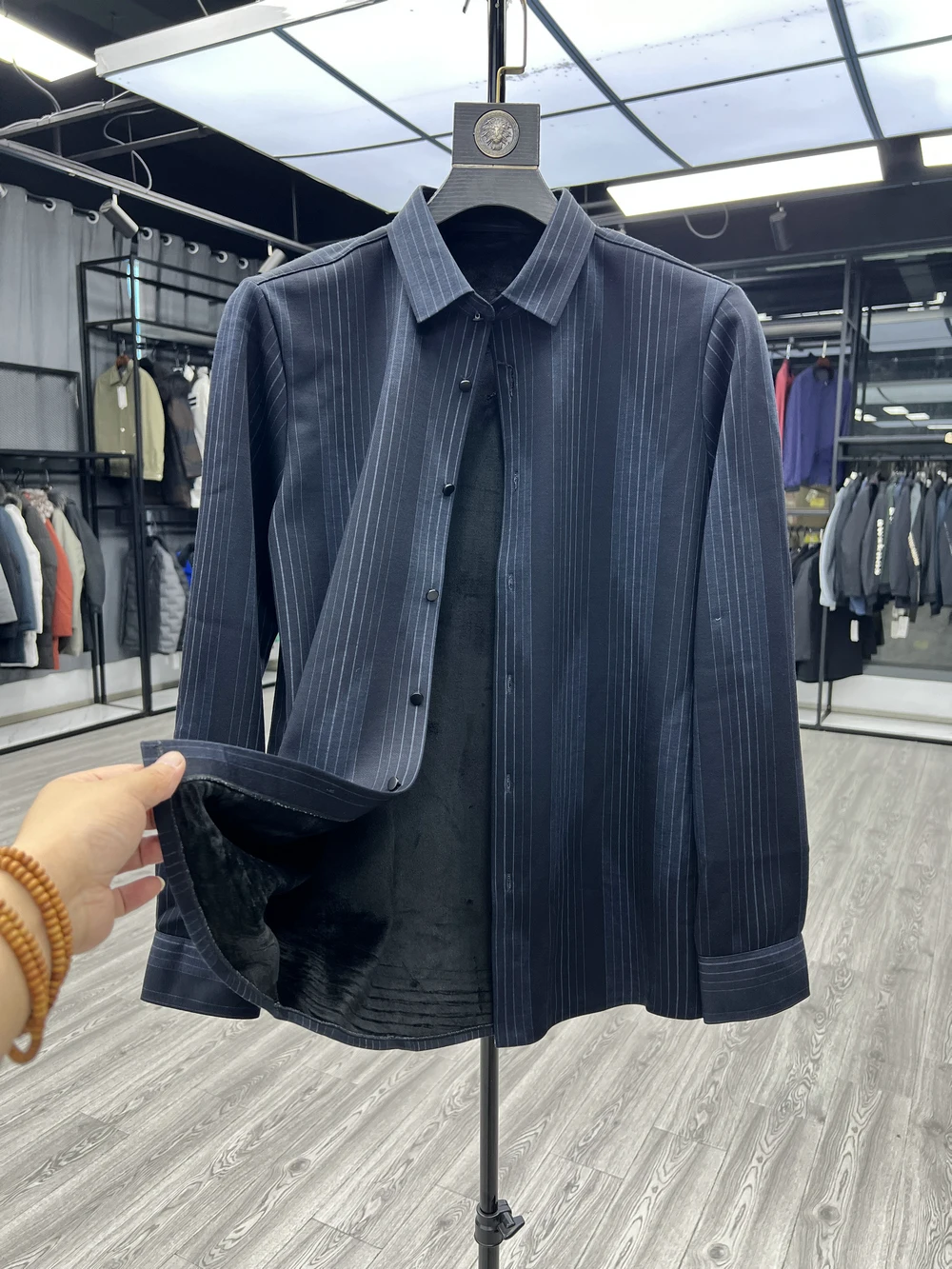 

Теплая флисовая рубашка с длинным рукавом, повседневная, для мужчин, осенне-зимняя, для бизнеса и отдыха, Cosite V...