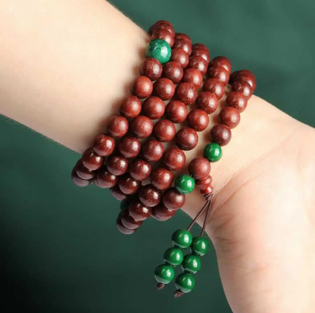 

8mm natural rosewood 108 Buddha beads bracelet Crafted Casual Jewelry Lovers Bodhi Party Yoga Mala Beaded