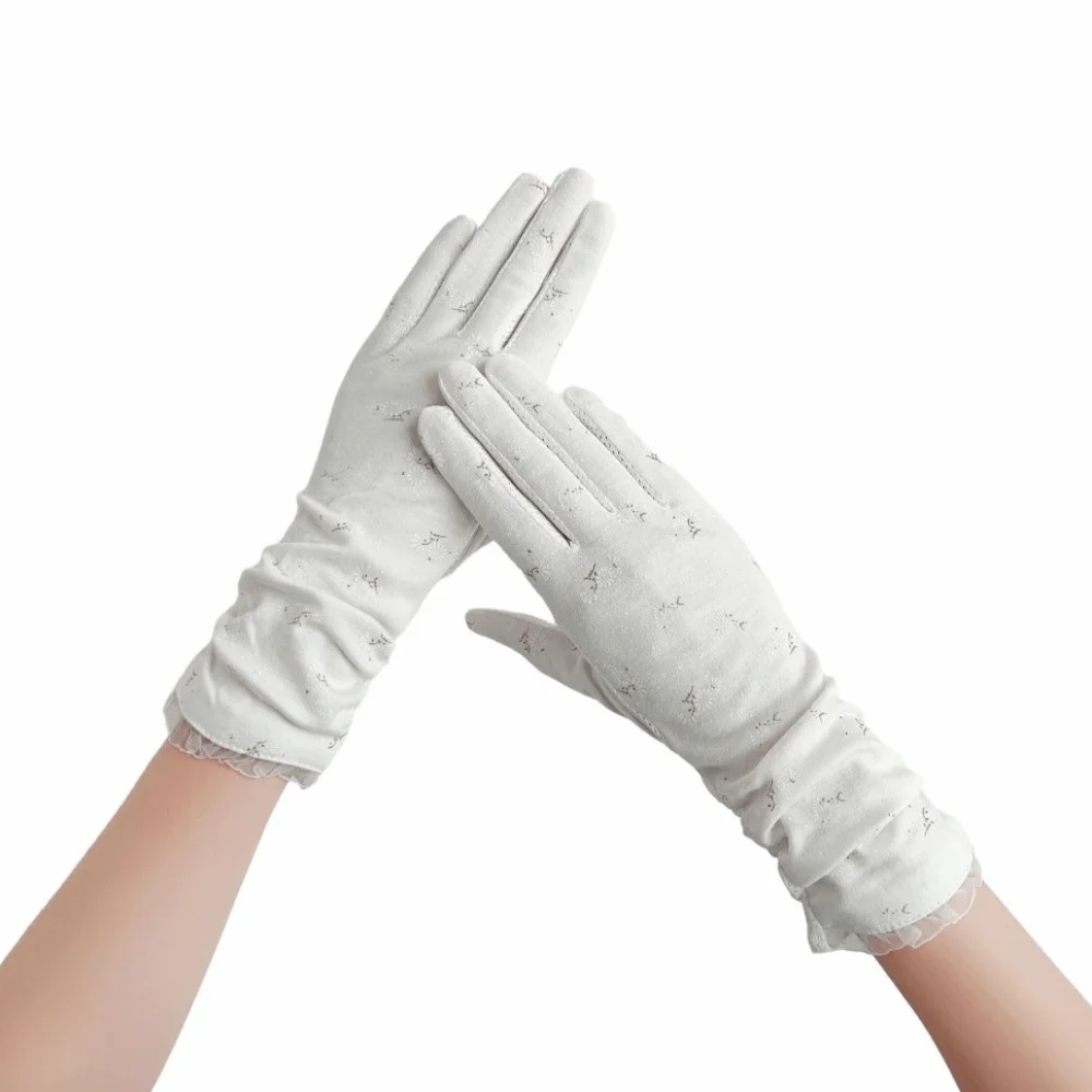 

Breathable Women's Summer Gloves Mid-length Sleeve Non-Slip Extended Sleeve Gloves Touch Screen Comfort Fit