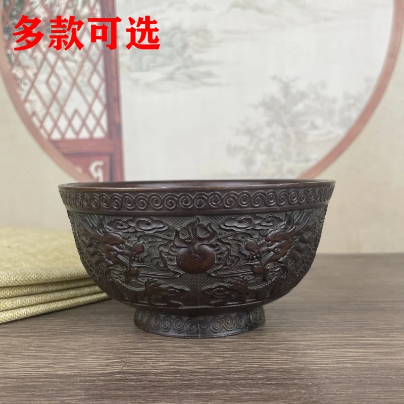 

Embossed Bowl Desktop Decoration Home Decorative Crafts Decoration Copper Old Bowl