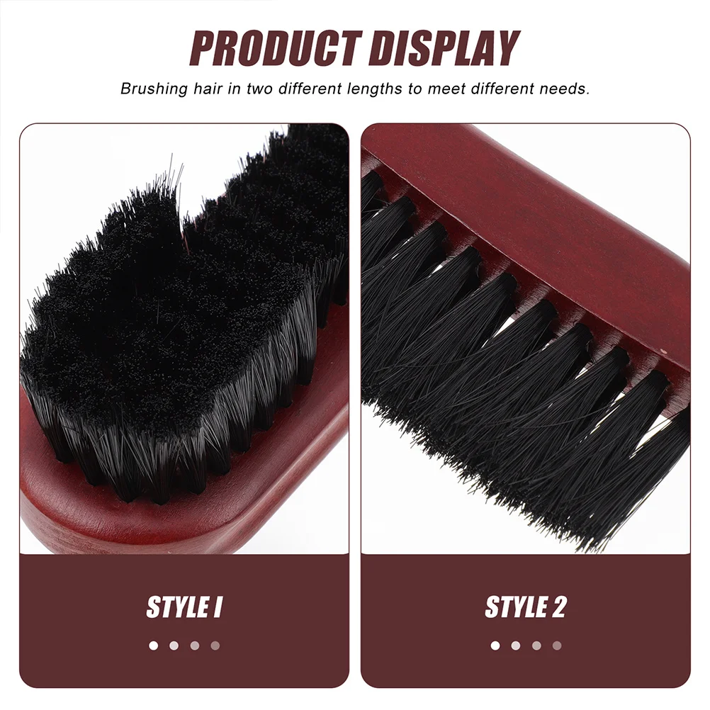 

Premium Pool Table Brushes 2 Pack Billiards Clean Tool Red Wood Handle Horseshoe Design Dual Bristles for Table Maintenance