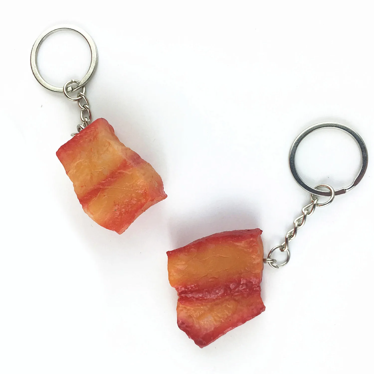 1PCS New Fashion Creative Design Lanyard Keyring Simulation Food Key Chain Fruit Food meat Vegetables Keychain Key Ring Jewelry