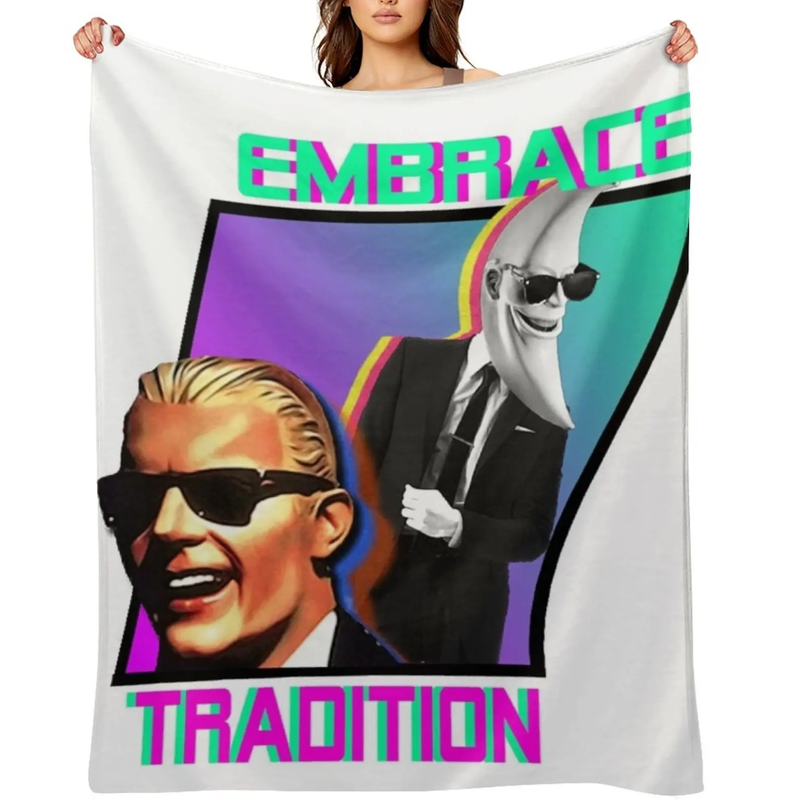 

EMBRACE TRADITION Throw Blanket Decorative Beds anime Retros Blankets