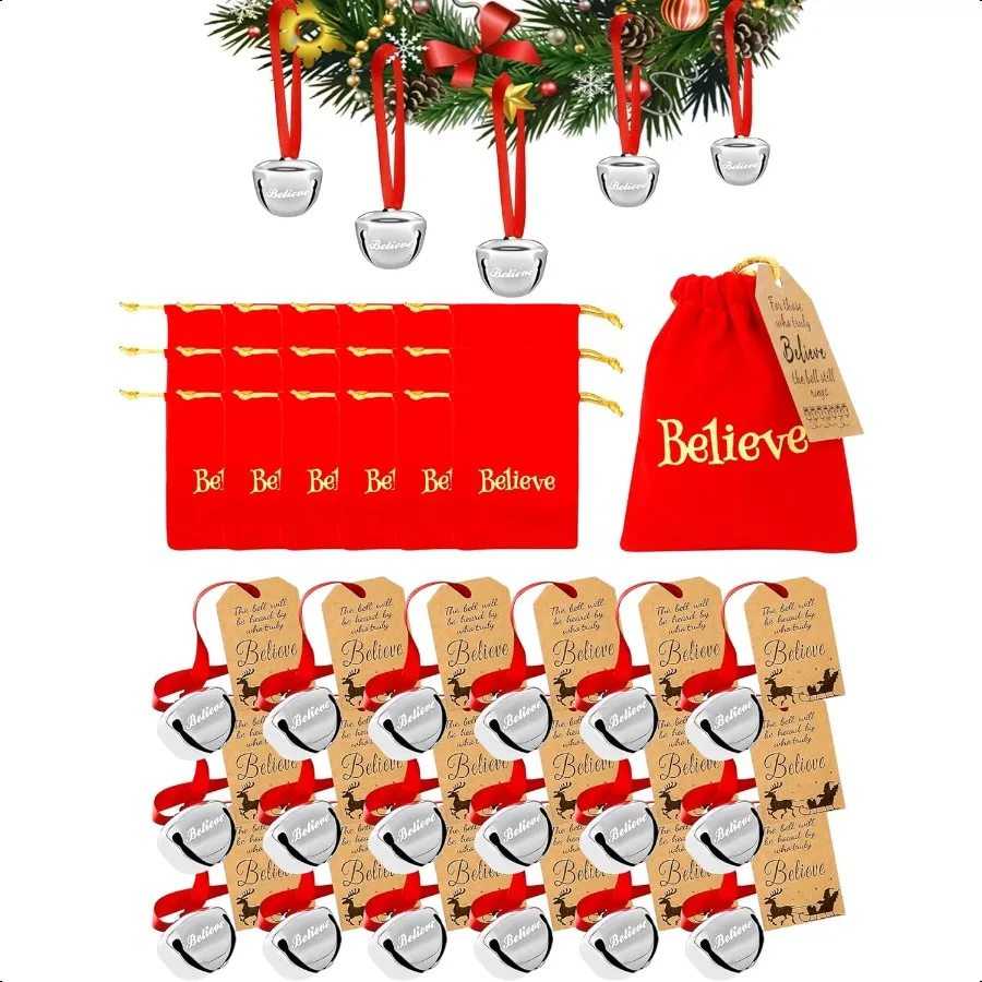 18PCS Christmas Bel… - image