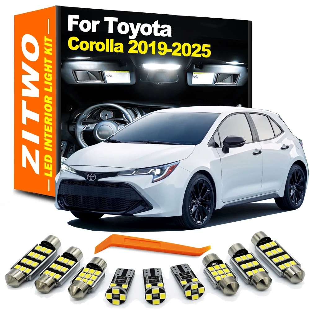 

11Pcs LED Bulb Interior Indoor Light Kit Canbus For Toyota Corolla Hatchback Sedan Touring 2019 2020 2021 2022 2023 2024 2025