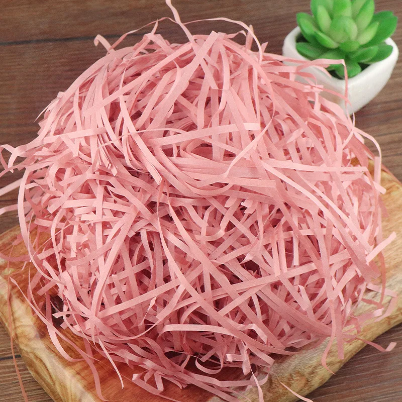 100g-1800g Kleurrijke Crinkle Papier Raffia Versnipperd Confetti Geschenkdoos Vuller Decoratie Bruiloft Cadeau & mand Verpakking
