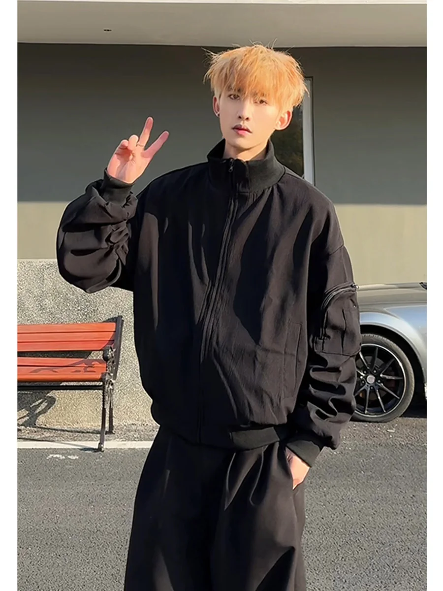 

Мужская демисезонная куртка-бомбер Bla Bomber Flight Jaet, американская, водонепроницаемая, с воротником-стойкой, на флисовой подкладке, для молодежи