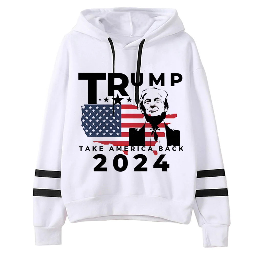 Donald Trump hoodie casual wear anime athleisure comic harajuku graphic teen pullover patterned patterned