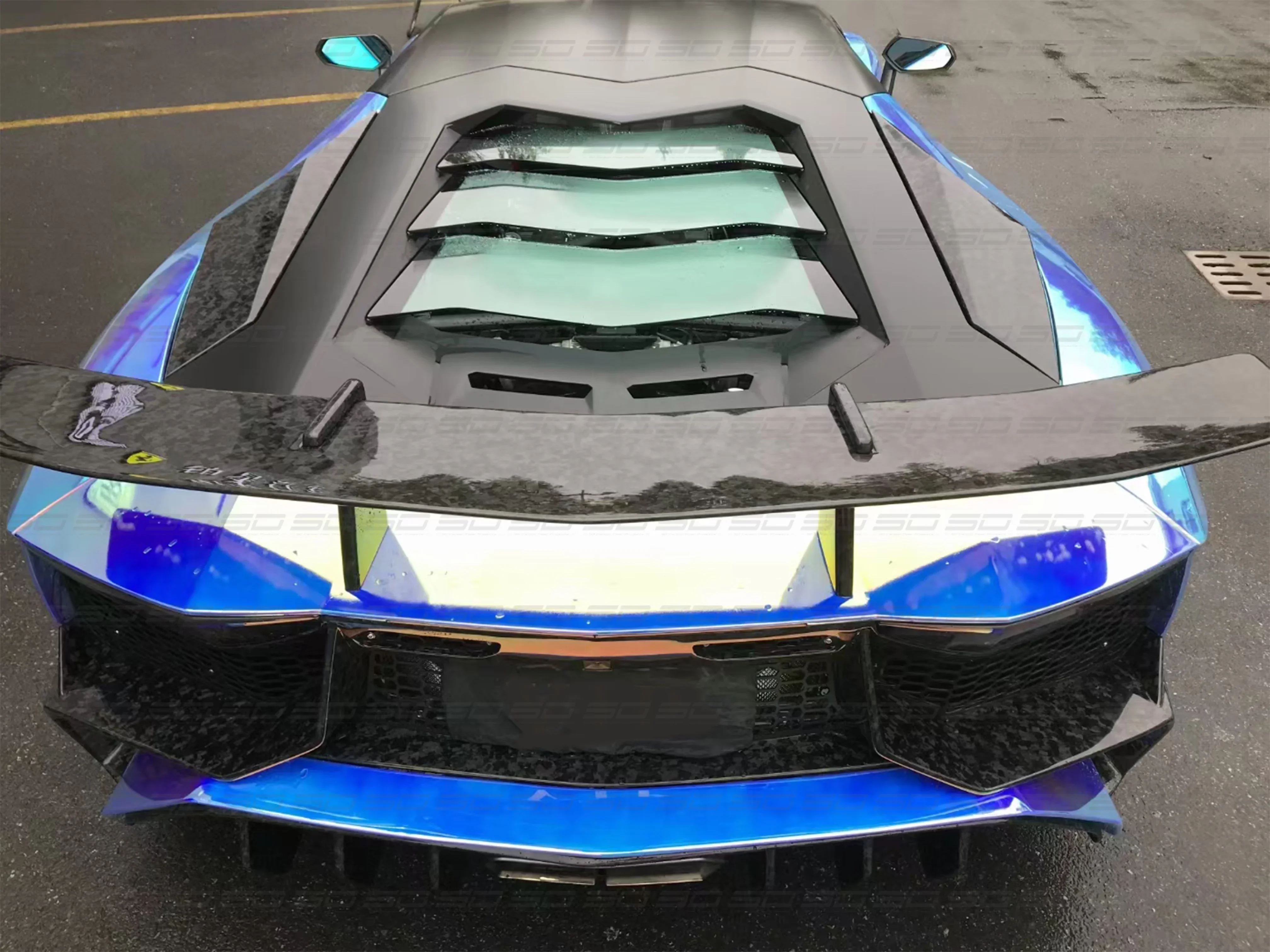 Dry Carbon Fiber SV Style Full Body Kit for L   Aventador LP700 720 750