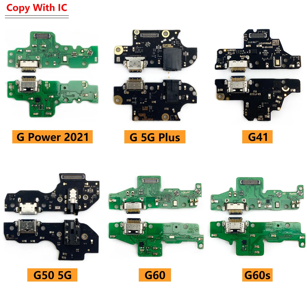 NEW USB Charging Port Board Cable Connector Parts For Moto G22 G71 E20 E40 G41 G60 G60S G51 5G G Stylus 2021 Power Edge 20 Lite