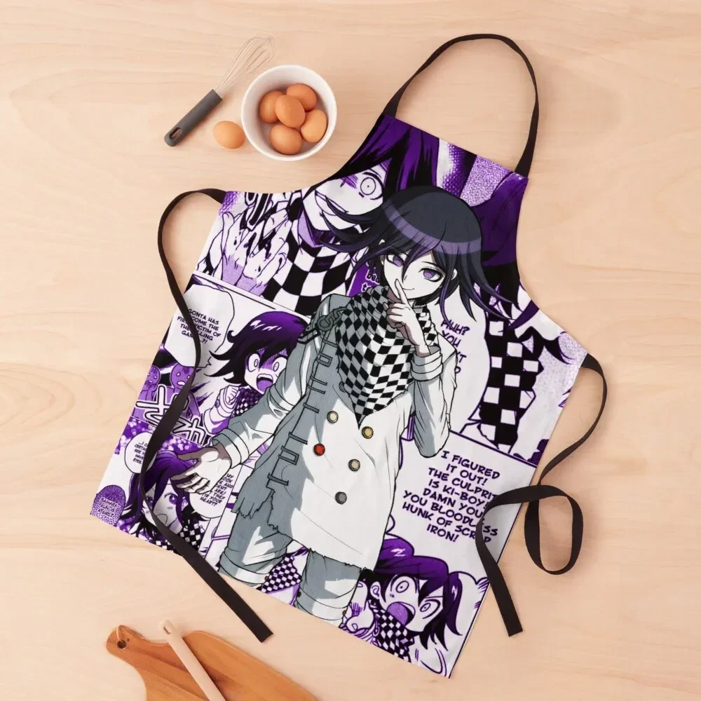 Kokichi Ouma Manga Print (BUT PURPLE!!!) Apron Kitchen Tools For Cosmetologist Apron