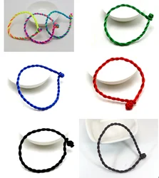 50 Braided Lucky String Twisted Rope Bracelet 3mm Thick for Charm