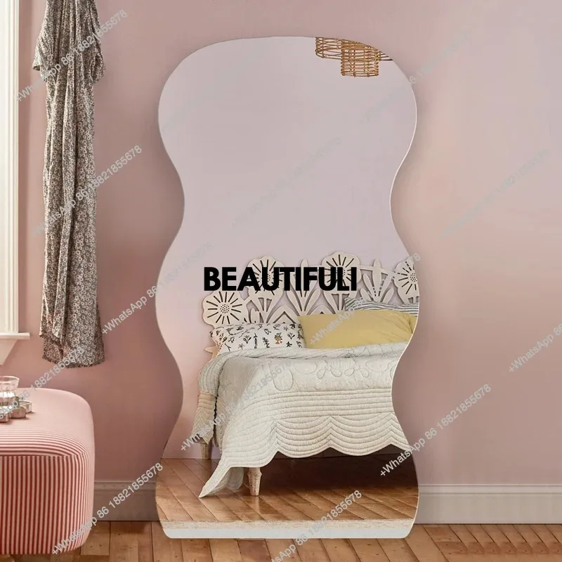 RR Wave full-body mirror clothing store simple fitting floor-to-ceiling household full-length mirror