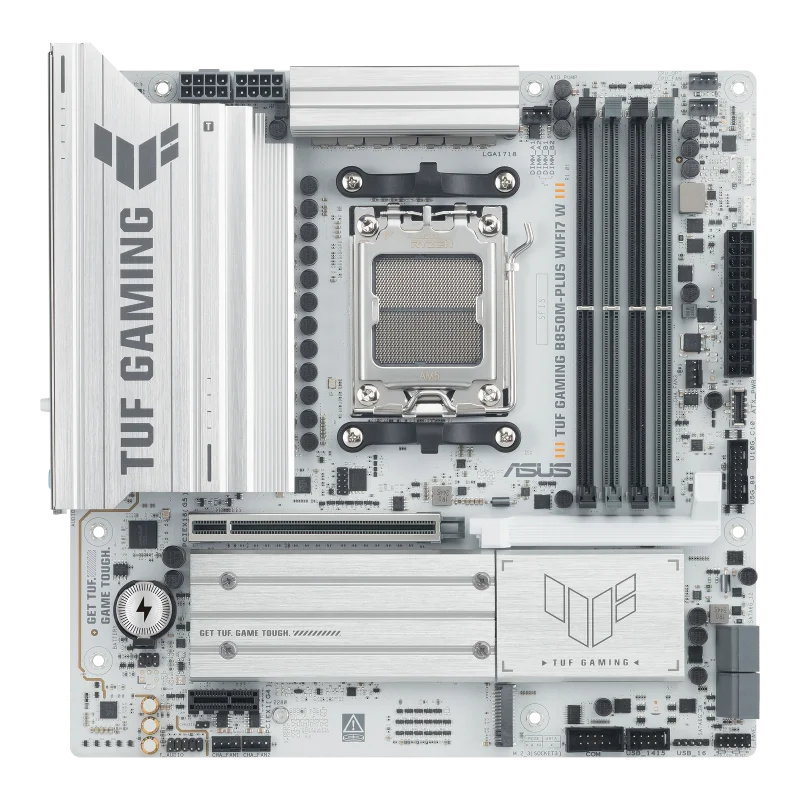 Asus TUF GAMING B850M-PLUS WIFI7 W 256GB Compatible with 9000/8000/7000 series Support PCIe 5.0 Adopting the AM5 architecture view 3