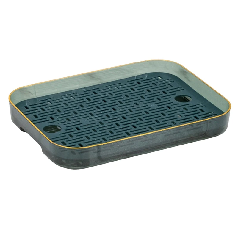 

Double Layer Drain Tray,Tea Tray Fruit Tray,Simple Household Living Room Tray