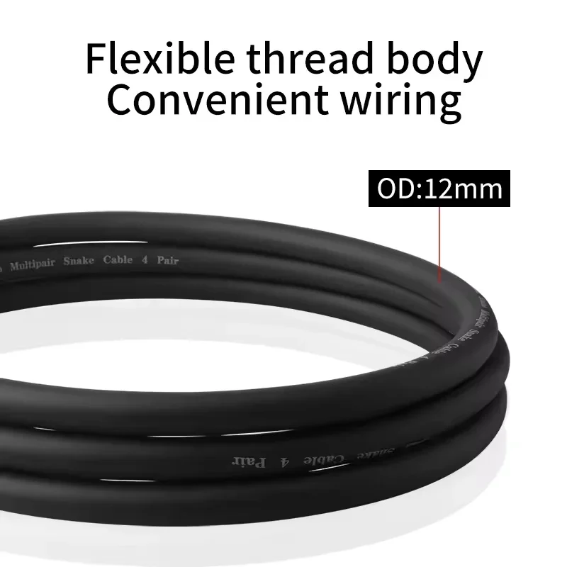 

Удлинительный кабель XLR 4/8/12/16-полосный мужской женский профессиональный мультимедийный микрофонный кабель аудиосигнала HIFI XLR сбалансированный аудио провод