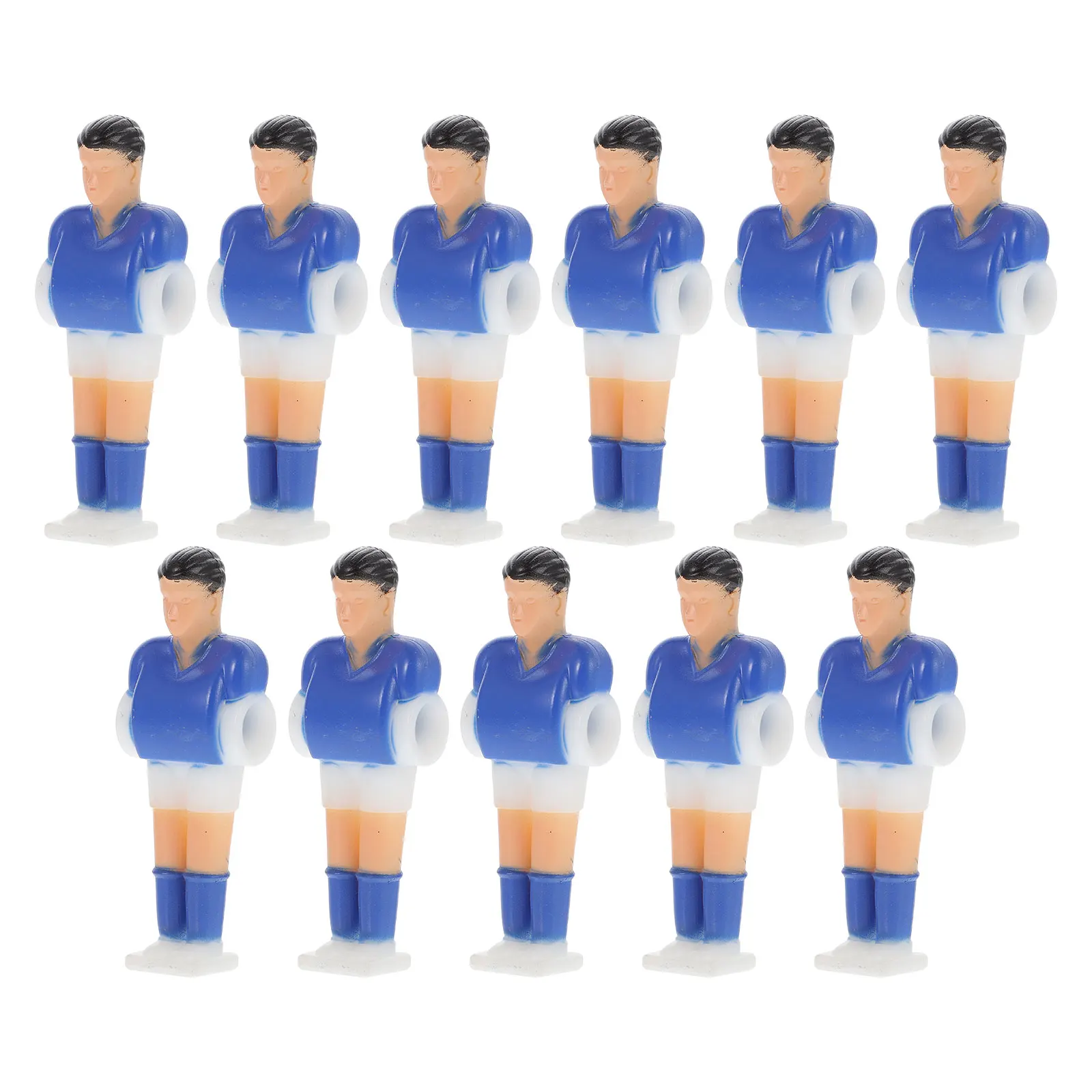 11 قطعة من ملحقات آلة كرة القدم البلاستيكية للرجال لاستبدال لاعبي كرة القدم على الطاولة وديكورات كرة القدم