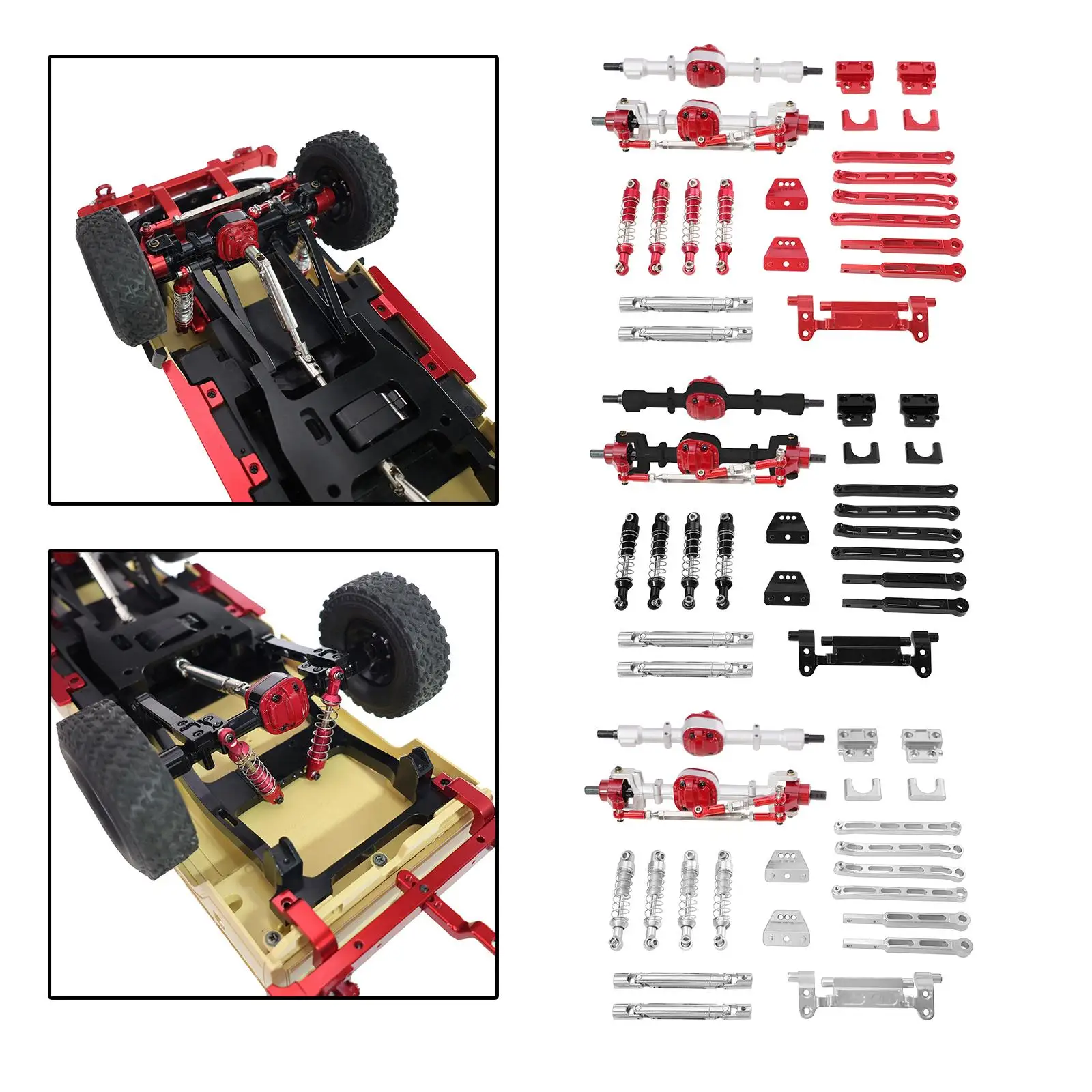 RC Car Accessory Metal Replaces Modified Spare Parts Tie Rod Mount Shock Mounts Tie Rod for 1:12 LC79 MN82S MN82Pro DIY Modified
