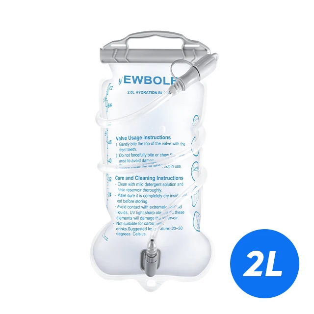 NEWBOLER Wasserbeutel Reservoir Wassernachfüllbeutel Aufbewahrungsbeutel Ohne Bisphenol 1L 1,5L 2L 3L Lauf-Sport-Tankrucksack