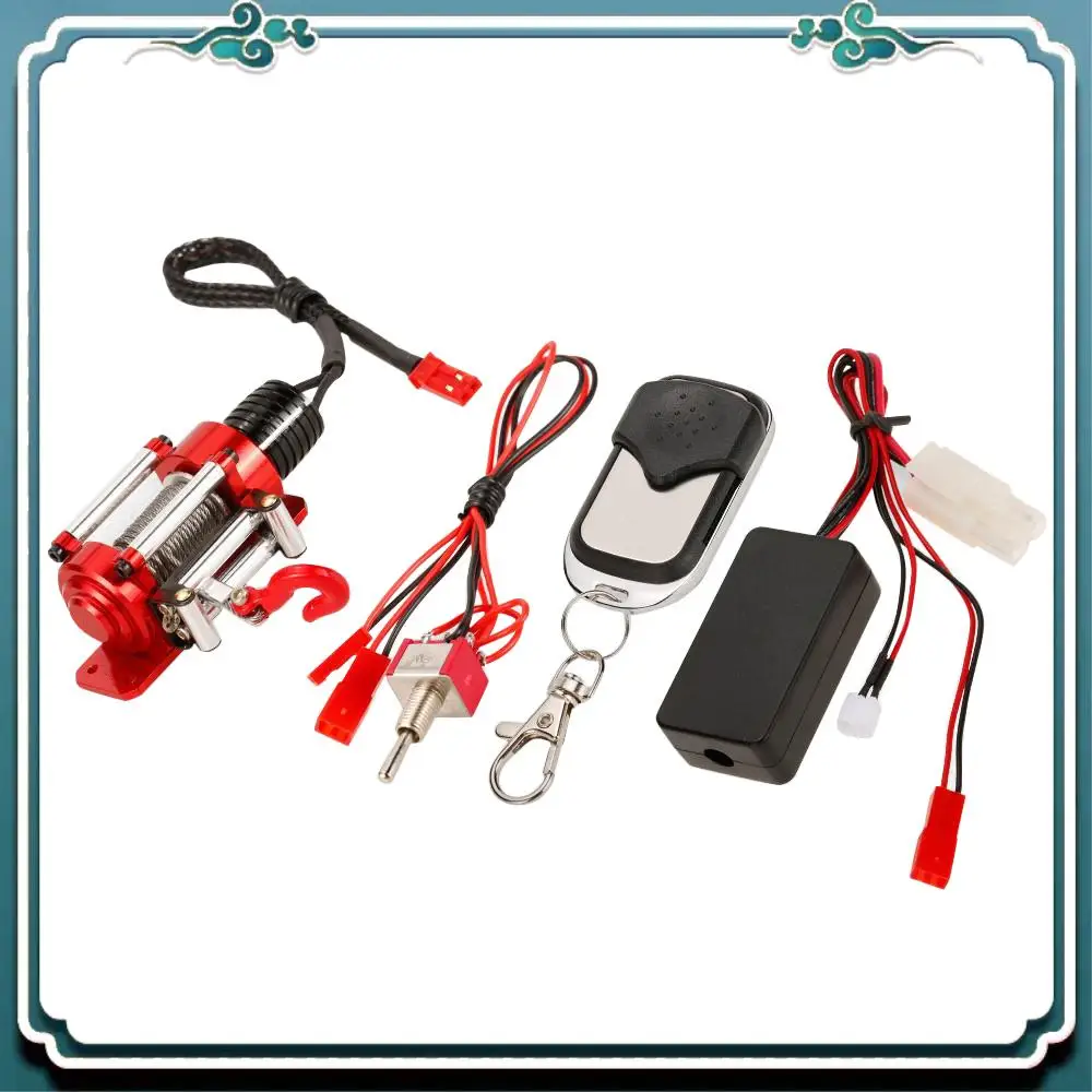 

ABTU-металлическая лебедка 1/10 гусеничная лебедка беспроводной пульт дистанционного управления приемник для 1/10 RC гусеничный грузовик осевой RC4WD