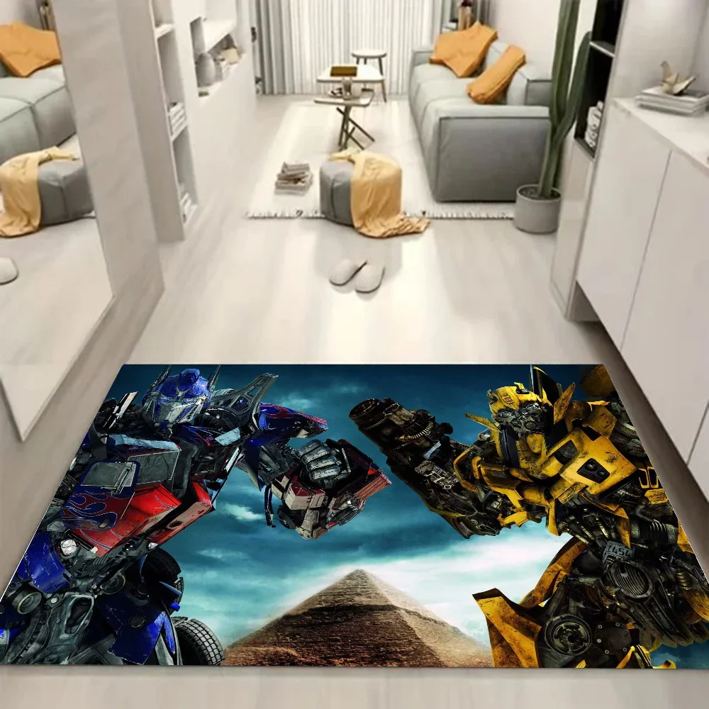 1pc Cartoon Transformers Autobots 3D Bathroom Absorbent Mats Anti-Slip Mats Home Decor Supplies Carpets Home Kitchen Floor Mats