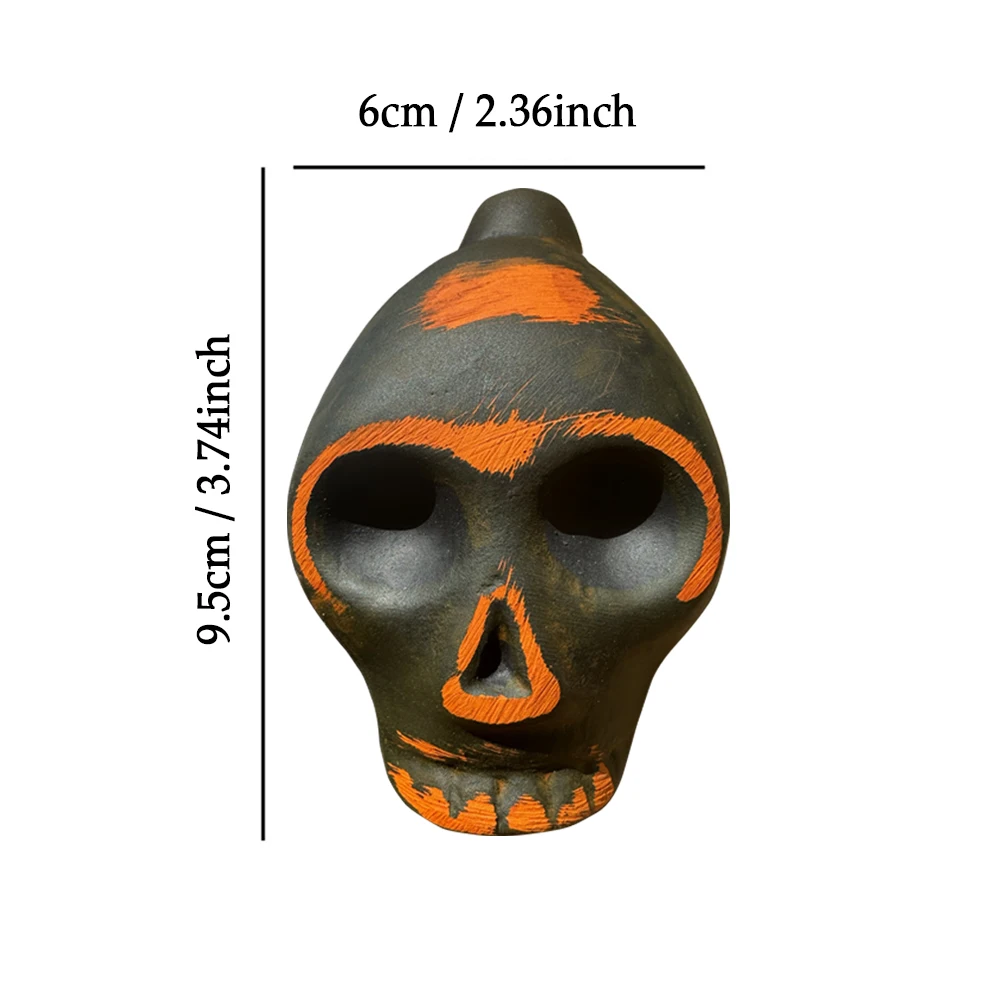 Screaming Aztec Death Whistle Unstressful Pranks for Halloween Prank Horror Party Essential - Painted Skull