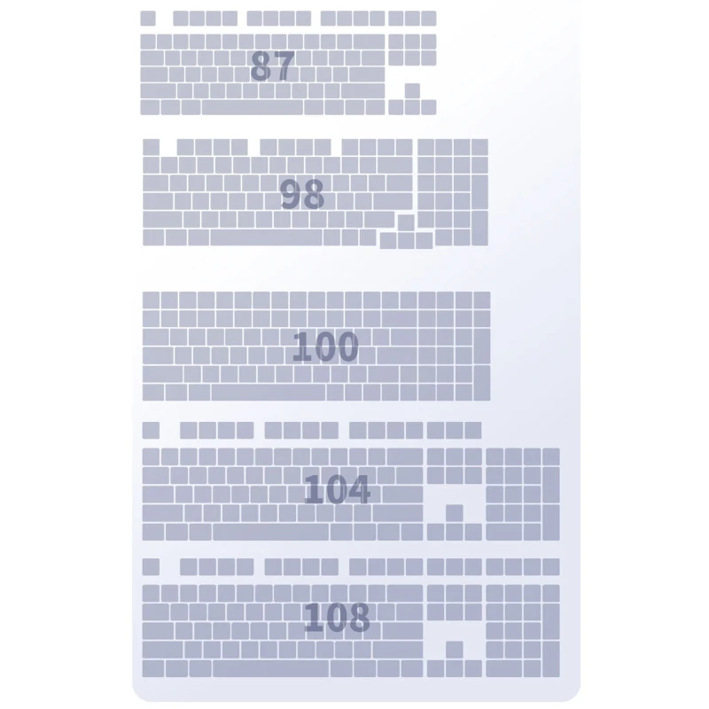 130 Keys Keycaps PBT Cherry Game Keycap For 61/64/68/87/96/104/108 Layout Mechanical Keyboard DYE SUB Keycap