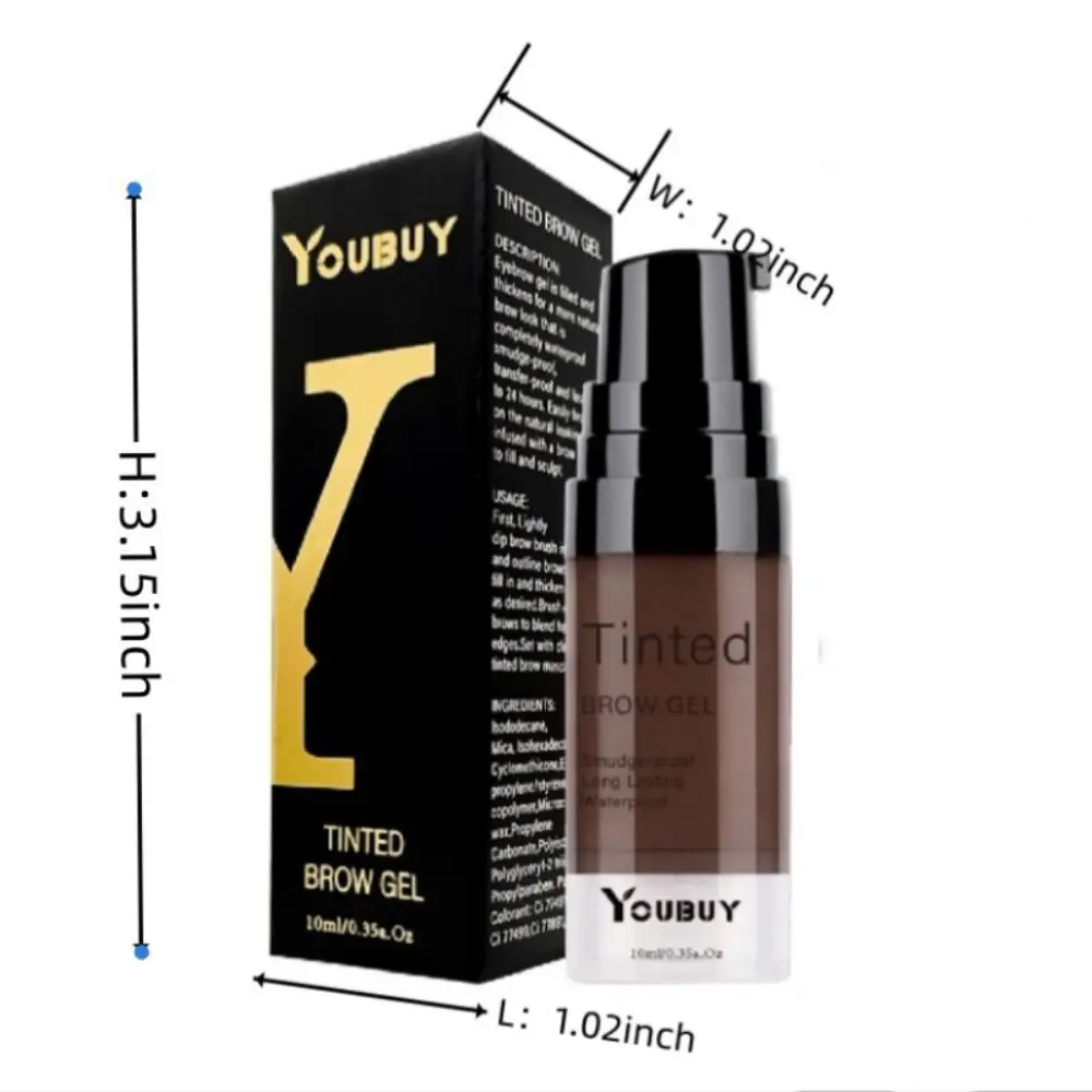 Longwear Waterproof Tinted Brow Gel Long Lasting SmudgeProof Liquid Eyebrow Makeup Highly Tinted Liquid Eye Brow Makeup