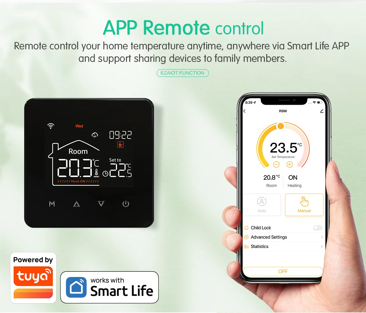 Tuya WiFi Smart Thermostat, Ferngesteuerter Temperaturregler, Sprachsteuerung für Google Home, Alexa, Alice, 16A Elektrische Fußbodenheizung, 3A Wasserheizung, Gasboiler-Thermostat – Detail 4