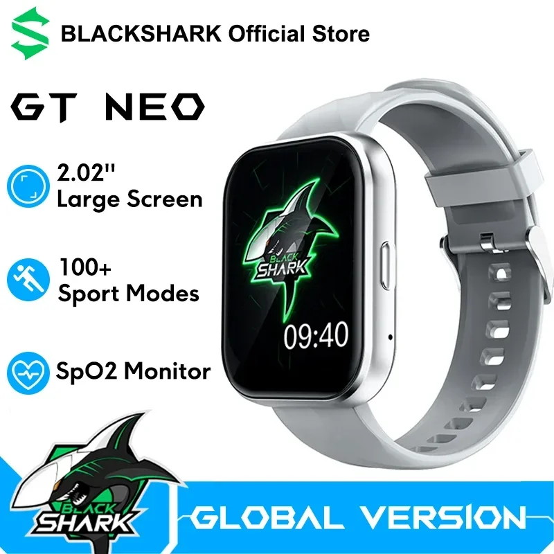 Global Version Black Shark GT Neo Smartwatch 2.02’’ Display Health Monitoring Sport Fitness 7 Days Battery Life IP68 Waterproof