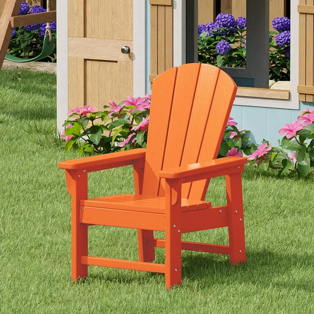 

Orange Toddler Lawn Chair for Outdoor, Patio, and Beach Activities