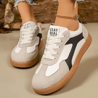 Mix Color Women Sneakers 2026 Spring New Platform Luxury Flat Vulcanized Shoe Female Lace-Up Non-Slip Casual Skateboarding Shoes - Image 5