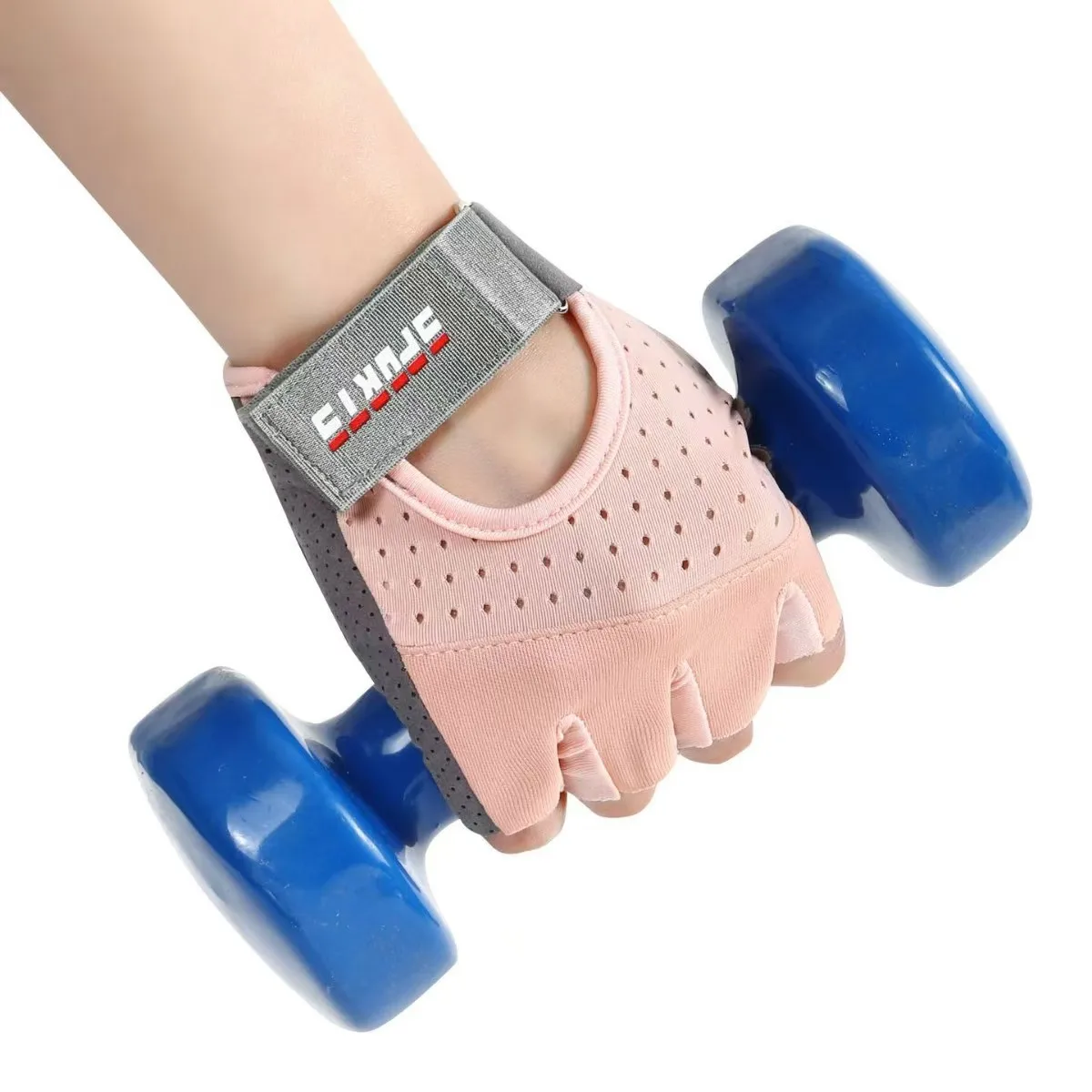 Guantes de Fitness para mujer, aparato giratorio deportivo para Yoga, entrenamiento para mujer, antideslizantes, transpirables, finos, medio dedo, guantes de ciclismo con barra