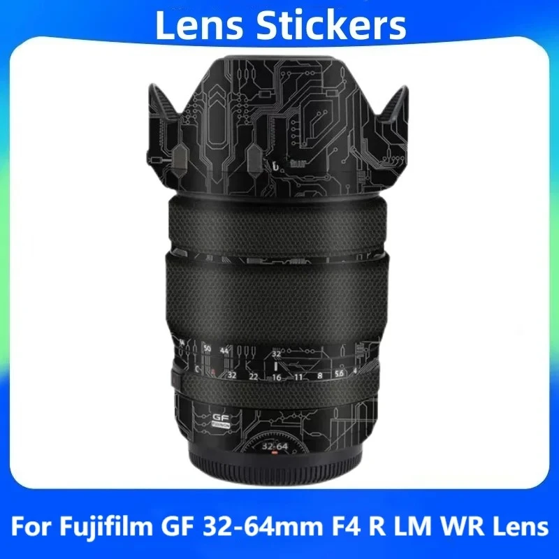 GF32-64 F4R Decal Skin Vinyl Wrap Film Camera Lens Protective Sticker For Fuji Fujifilm GF 32-64mm F4 R LM WR