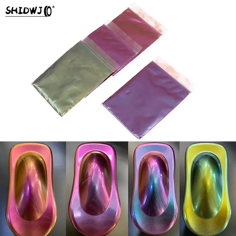 5/10g Charming Chameleon Pigments Nail Art Car Color Changing Pigments Pearl For Bike Auto Paint Pigment Decoration