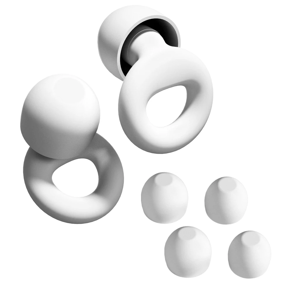 1 Pair Waterproof Soft Earplugs Silicone Portable Ear Plugs Swimming Accessories Durable Earplugs Classic Delicate Texture