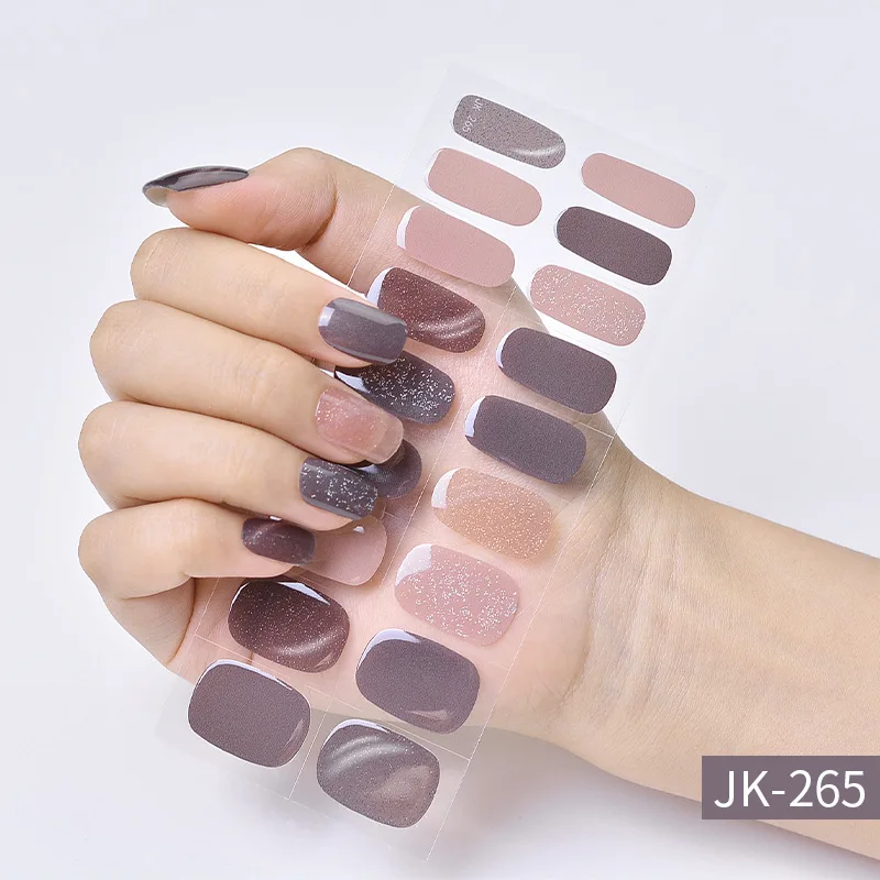 18 Tipps ins High Light Aurora Katzenauge UV halb gehärtete Semi-Backgel Nail Art Nagel aufkleber der zweiten Generation Nagel abziehbilder