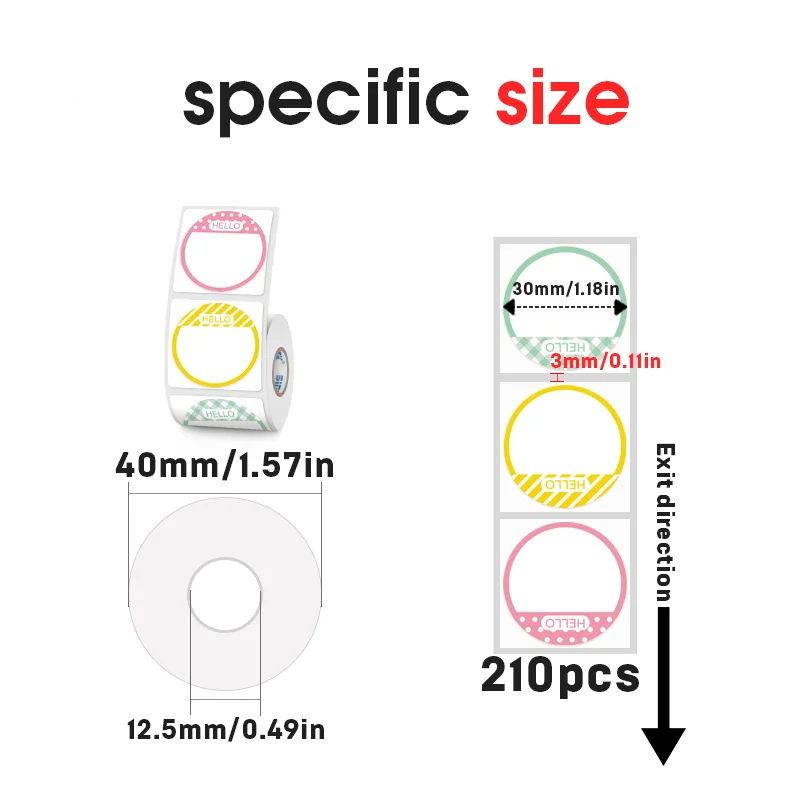 30 mm ronde holografische sticker thermisch label transparant materiaal optionele zelfklevende stickers doe-het-zelf verpakking afdichting