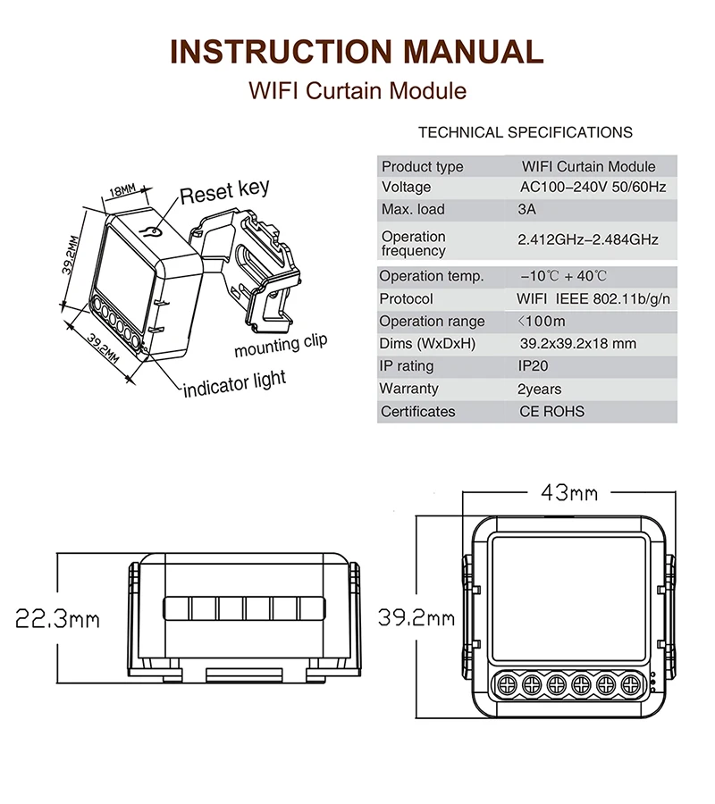 Tuya Smart Life WiFi Zigbee Curtains Switch Connected Roller Shutters Control Blinds Motor Google Home Alexa Electric Window