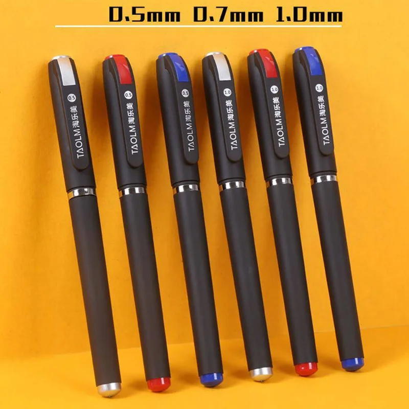 1.0 0.7 0.5 Large Capacity Neutral Pen student For Business Signature Sign Mark Ball-Point Pen Writing Office Black Blue Red Ink