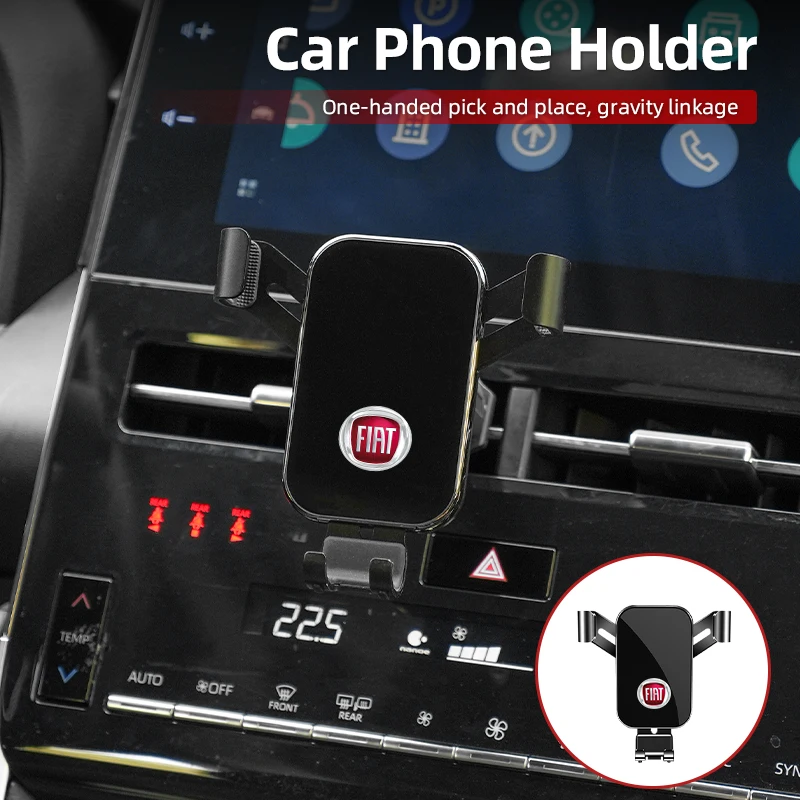 

Car Accessories Phone Holder Air Vent Clip GPS Navigation Tool For FIAT 500 Abarth Panda Punto Tipo Ducato Stilo Doblo Bravo Fre