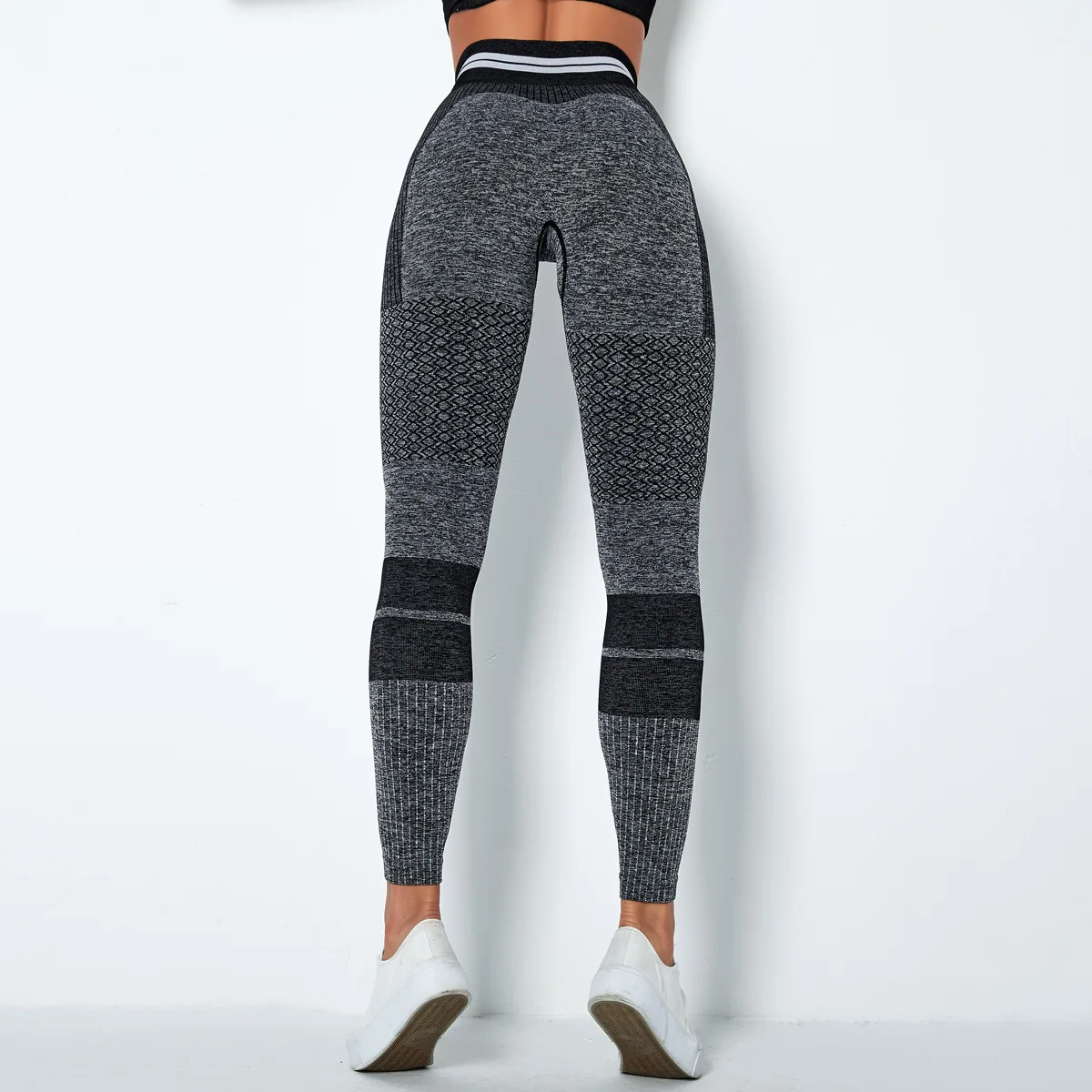 

New High Waist Hip Lift Elastic Tight Fitness Trousers Bodybuilding Bottoming Peach Sports Pants Seamless Women's Yoga Pants