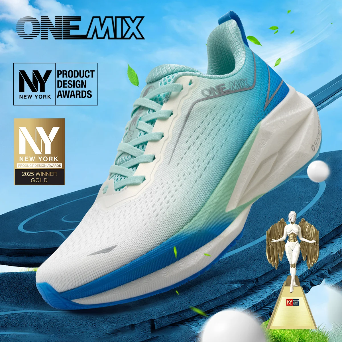 ONEMIX 2026 Chaussures de course pour hommes ultra-légères, baskets d'entraînement athlétique d'extérieur, antidérapantes et résistantes à l'usure pour la marche