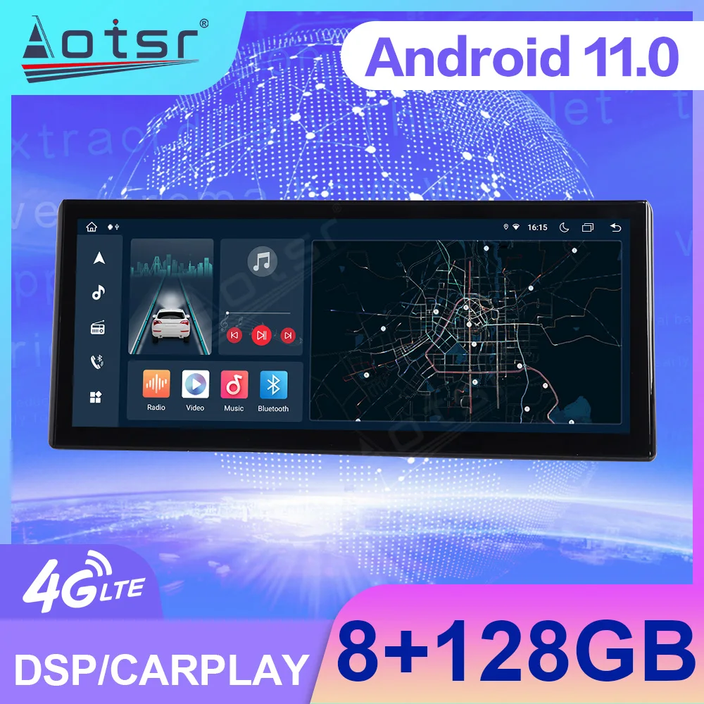 128G For Toyota LC300 2021 2022 Car Radio Carplay Multimedia Vedio Player GPS Auto Navi Stereo DVD Head Unit DSP 2DIN