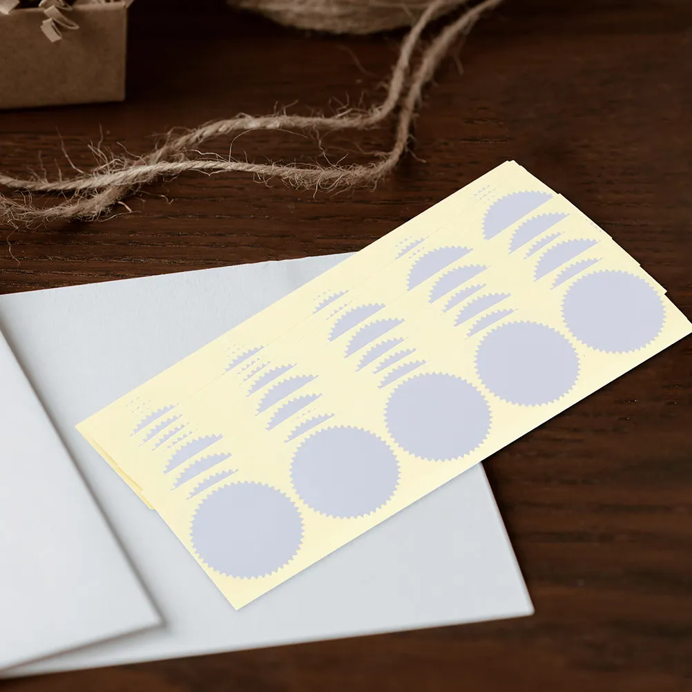 

200Pcs Self Adhesive Steel Seal Stickers Silver Serrated Edge for Certificates Awards Graduation Documents Print Master Labels