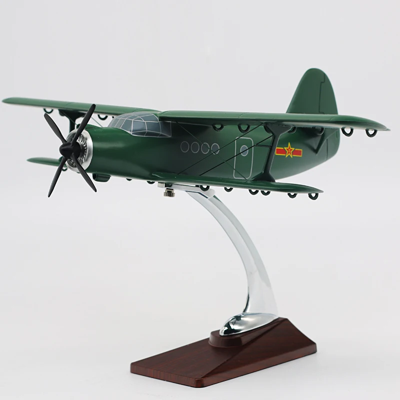 26.5CM Y-5 Parachuting Special Aircraft Original Finished Alloy Airplane Model Simulation Static Collectible Toy Gift