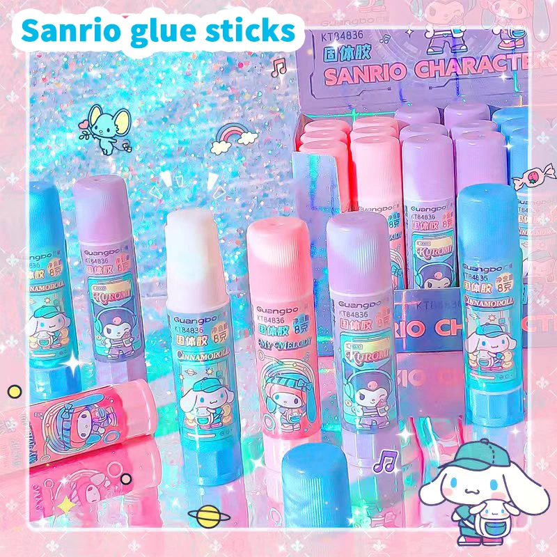 

school supplies school useful stationery crafts Strong glue sanrio kuromi glue guns My Melody glue pen cinnamoroll glue stick