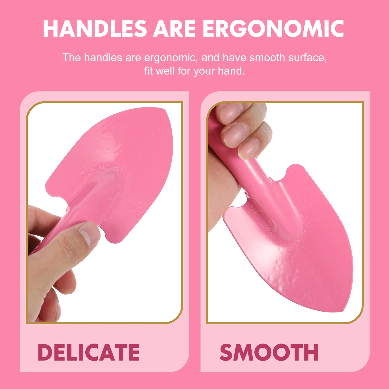 

4pcs Gardening Shovels Ergonomic Soil Dig Tool Transplanting Seedlings Lightweight Portable Hand Trowel for Planting Weeding