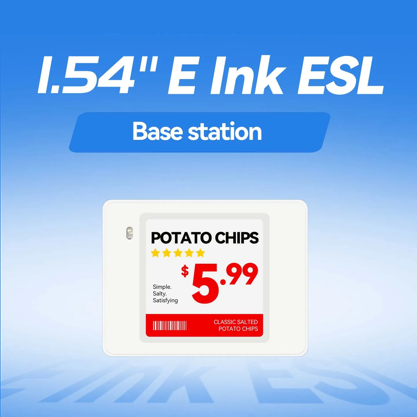 1.54 Inch Electronic Shelf Label E Ink Digital Price Tag ESL for Clothing Pharmacy Shop ESL System E-ink Electronic Price Tags
