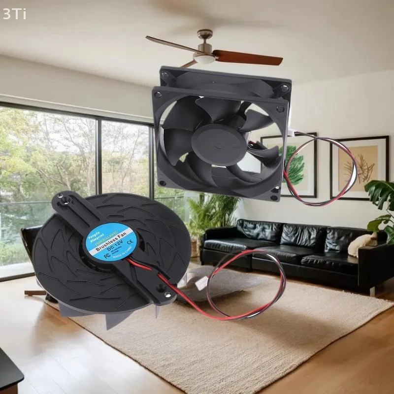 قطعة واحدة 12 فولت تيار مستمر JSF922512HS M-305IB مروحة تبريد ثلاجة السيارة مع تصميم فراشة بسلكين